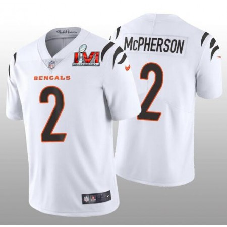 Tröjor Cincinnati Bengals Evan McPherson 2 Vit 2022 Super Bowl LVI Vapor Limited - Män Tröjor Cincinnati Bengals Evan McPherson 2 Vit 2022 Super Bowl LVI Vapor Limited - Män